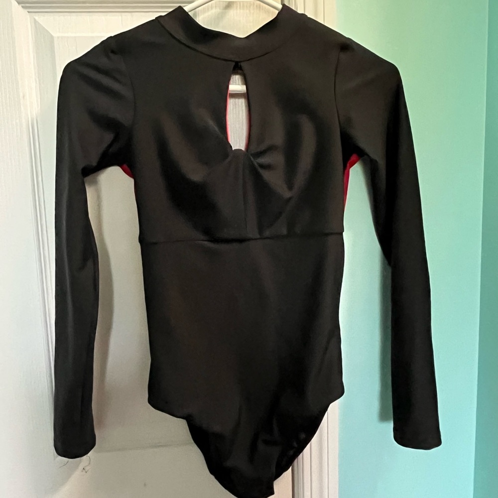 Red and Black Five Dancewear Leo